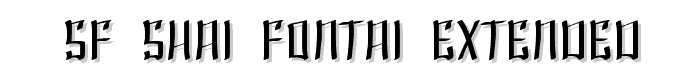 SF Shai Fontai Extended font
